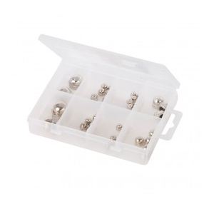 Image de Silverline 394992 - Coffret de 40 écrous à calotte galvanisés 40 pcs