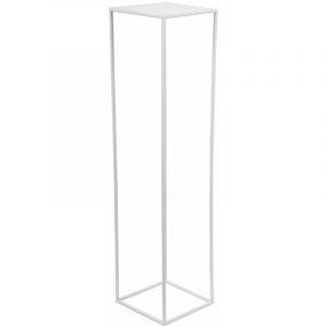 Jardini&egrave;re sur pied moderne blanche 100 cm