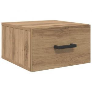 VidaXL Cabinet De Chevet Avec Tiroir Ch&ecirc;ne Artisanal 35 X 35 X 20 Cm