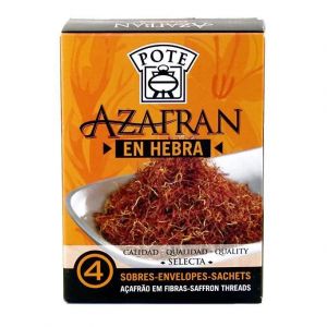 Epices - Safran en Pistils Pote 4 sachets x 0,10 grs
