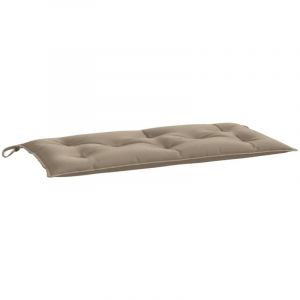 VidaXL Coussin de banc de jardin taupe 100x50x7 cm tissu oxford