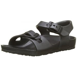 Image de Birkenstock Rio, Sandales Bride Arriere Filles, Gris (Metallic Anthracite Metallic Anthracite), 27 EU