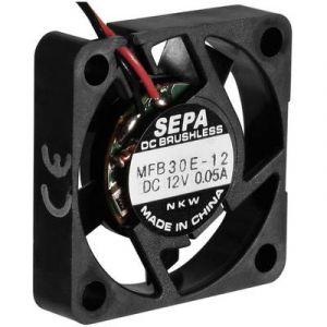 Sepa Ventilateur axial MFB30E12-BLI 12 V/DC 4.0 m³/h (L x l x h) 30 x 30 x 6.5 mm 1 pc(s)