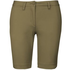 Kariban Pack 20 Bermuda chino femme Light Khaki K751 - Taille 18 UK (44)