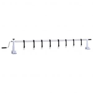VidaXL Rouleau de couverture de piscine avec base en plastique