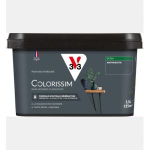 V33 Peinture multi-supports Colorissim Anthracite satin 2,5L