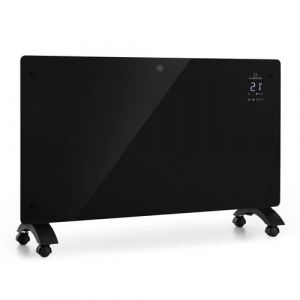 Klarstein Radiateur à convection Bansin Crystal Smart - Convecteur - 2500W - IP24 - Connecté - Noir