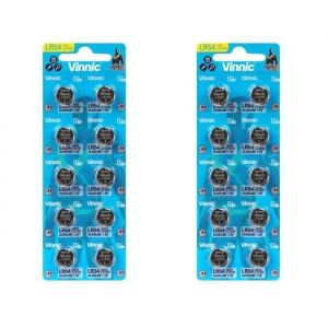 20 piles AG10 Vinnic /L1131/LR1130/189/V10GA/RW89/D189
