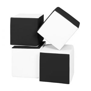 Lot cubes XXL mousse 4 pcs noir - blanc