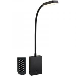 BRILONER Sticklights - Lampe murale sans électricité ni perçage avec batterie, tactile, à intensité variable, lumière blanche chaude, sans fil, 6 x 3 x 50 cm, noir