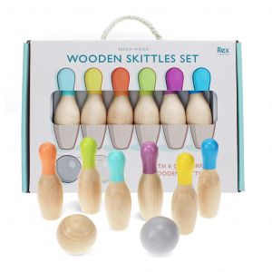 Jeu de quilles en bois enfant Rex London