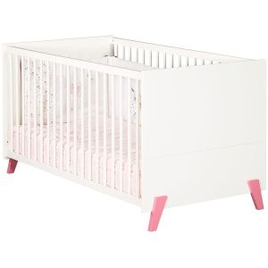 Image de Baby Price Lit bébé évolutif Little Big Bed 140x70cm JOY coloris rose