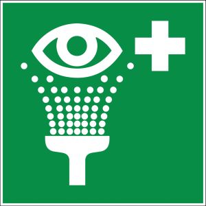 Image de Novap Panneau Equipement de rinçage des yeux - Rigide 200x200mm - 4220277