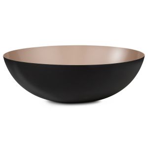 Normann Copenhagen Saladier Krenit / Ø 38 x H 12 cm - Acier noir,sable en métal