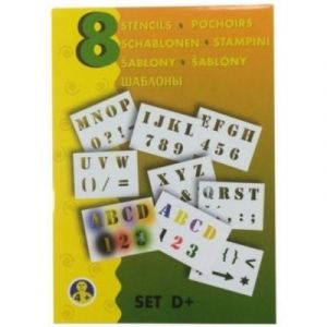 Malinos 300998 BloPens Set de pochoirs en forme de D et de lettres