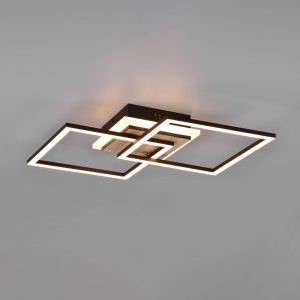 Reality Leuchten Plafonnier LED Giro 3 lampes angles télécommande
