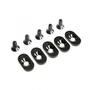 EngineMntInsert&Screws, BLK, 18T(5): 5ive-T 2.0