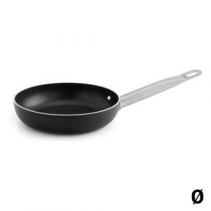 Quid 7554014 – Poêle 28 cm Pro Chef Alum, Couleur Noir et Acier, 60 x 50 x 10 cm