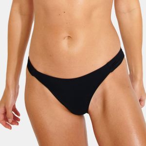 Banana Moon Bas de maillot de bain slip échancré Rena Black Noir - Taille S
