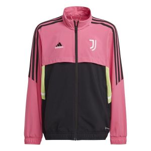 Adidas Juventus Veste d'Entraînement Presentation Condivo 22 - Rose/Noir/Jaune Enfant, pointure 152 cm - Rose - Taille 152 cm