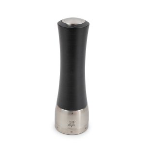 Peugeot Moulin À Poivre Manuel En Bois Et Inox U'select Couleur Noir Mat 21 Cm Madras