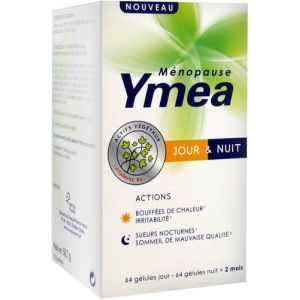 Ym&eacute;a M&eacute;nopause jour et nuit 2 mois, 128 g&eacute;lules