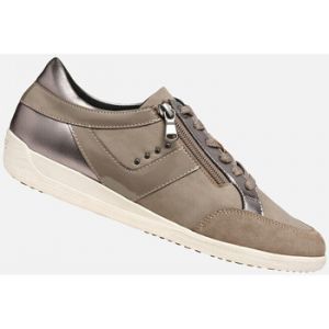 Geox Femme D Myria C Basket, Gris Taupe, 36 EU