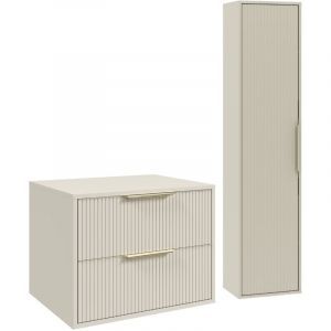 Badplaats - Meuble sous-vasque Rimini 60 cm - Cashmere - Meuble d