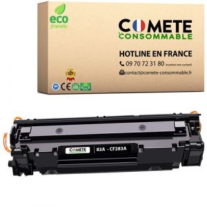 COMETE CF283X 83X 1 Cartouc de Toner Compatible avec HP CF283X HP 83X pour Imprimante HP Laserjet Pro M201d, M201dw, M201n, MFP M125a