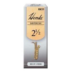 Rico Anches Hemke pour saxophone baryton, force 2.5, pack de 5