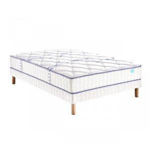 Image de Merinos Ensemble matelas joystic ressorts sommier pieds 160x200