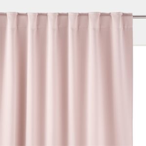 Rideau occultant Voda Rose Poudré Taille 350X140 cm