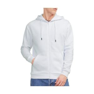 Jack & Jones Jjebradley Noos Sweat zipp&eacute; &agrave; Capuche Veste de surv&ecirc;tement, Blanc, L Homme
