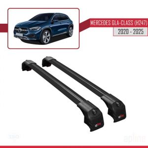 Barres de Toit - ACE-2 - Compatible Mercedes Gla-Class (H247) - Aluminium Noir - Charge < 300 kg