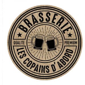 Ruedelafete Set de table rond en toile de jute - Brasserie