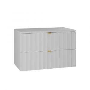 Meuble sous-vasque 80cm plan de toilette Lexa Blanc