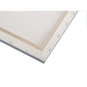 Rayher Toile d’artiste, blanche, 1 pce., 50X60X1,7cm, 100% coton, pré-étirée, châssis en bois entoilé, peinture artistique-6236800