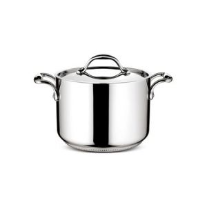 Lagostina Marmite avec couvercle Accademia Lagofusion inox 22 cm 5,3L Gris