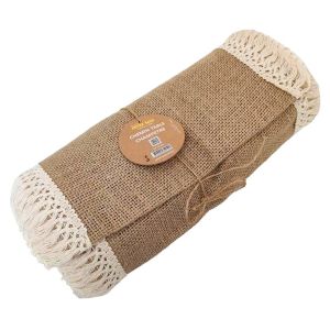 Ruedelafete Chemin de table Jute Champêtre