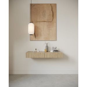 Selsey NOLIE - Coiffeuse avec tiroir - suspendu - 110 cm - couleur de bois chêne huilé