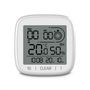 Hama Horloge Salle Bains Num. "Chypre", Ventouse, À Poser Et À Susp., Blche