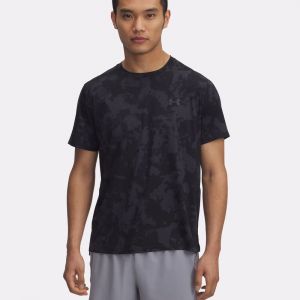 Under Armour Launch Elite Print Maillot De Course Hommes - Anthracite, Noir, Taille L