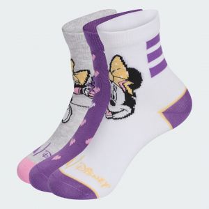 Adidas Chaussettes Disney Minnie Mouse blanc pur lilas enfant (3 paires) - XS