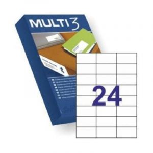 APLI &Eacute;tiquettes Adhesives Multi3 10518 70x37mm 500 Feuilles