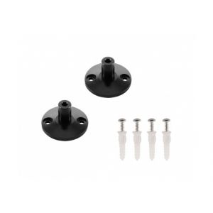 SLV Supports muraux pour c&acirc;ble tendu T.B.T, noir, 2 pi&egrave;ces, 3cm