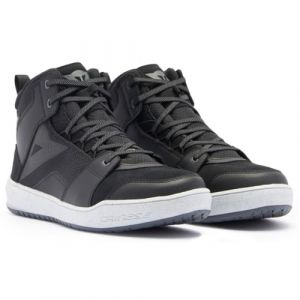 Dainese Homme Suburb D-WP Shoes Chaussures de Motard Imperméables, White/Iron Gate, 44 EU