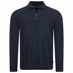 Ted Baker Karpol Soft Touch Hommes Sweat-shirt col roul&eacute; 269623-BLEU MARINE
