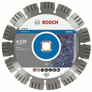 Image de Bosch 2608602645 - Disque à tronçonner diamanté Best for Stone 230 x 22,23 x 2,4 x 15 mm