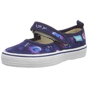 Beck Girl, Ballerines Bout ferm&eacute; Fille Bleu (Dunkelblau 05) 30 EU