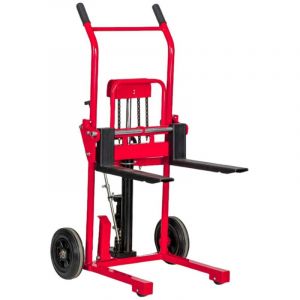 Mw Tools - Diable gerbeur élévateur manuel 200kg hauteur de levage jusqu'à 900mm fourches 460mm MS0209